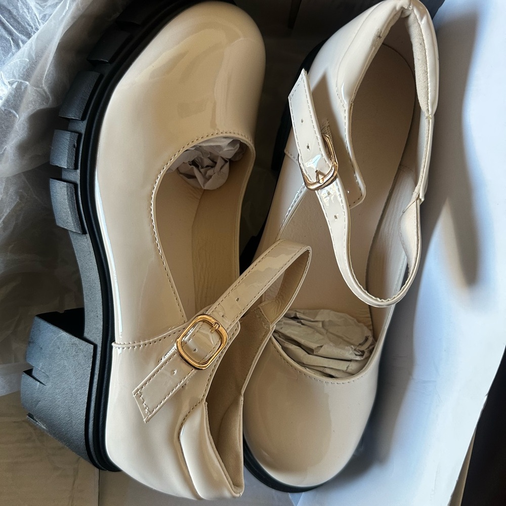 Cream Mary Jane Shoes FLASH SALE